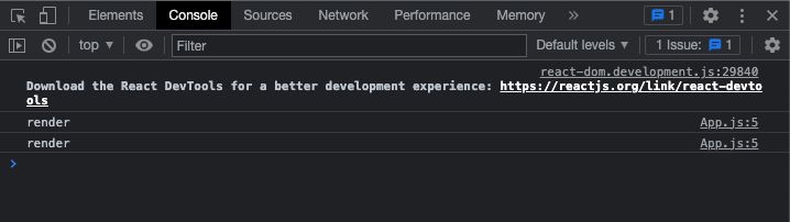 Screenshot of the chrome dev tools console showing console.log being printed twice